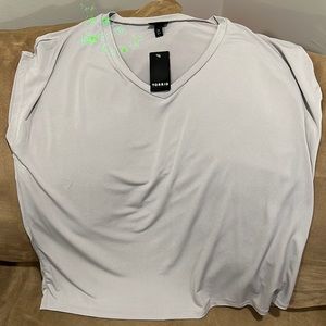 Torrid shirt - size 0X, Grey, could be an office work shirt